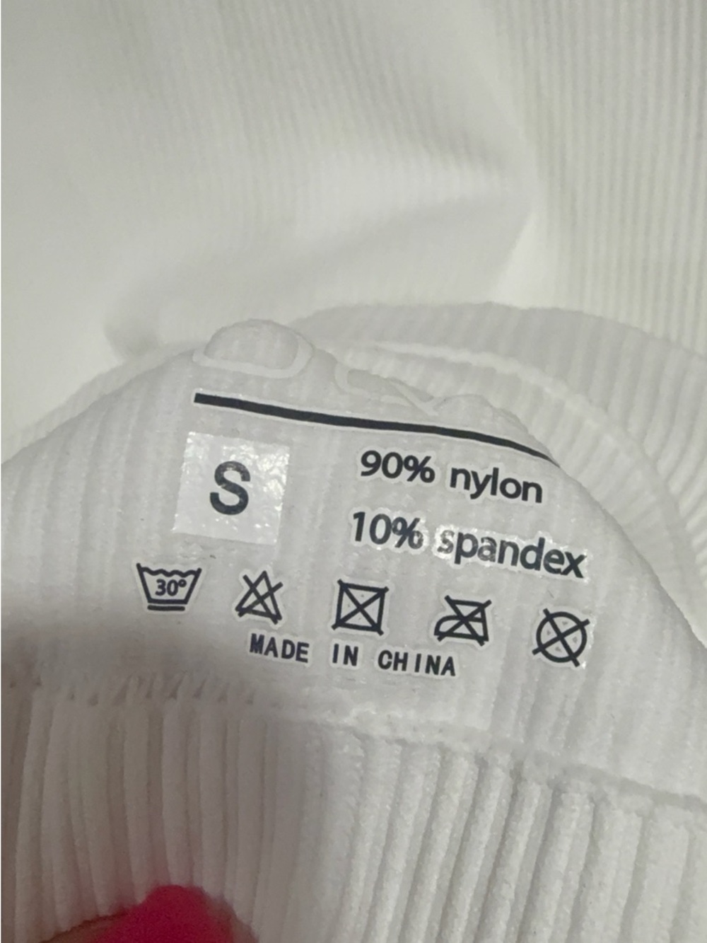 White Ribbed Tank Mini Dress - Picture 2 of 3